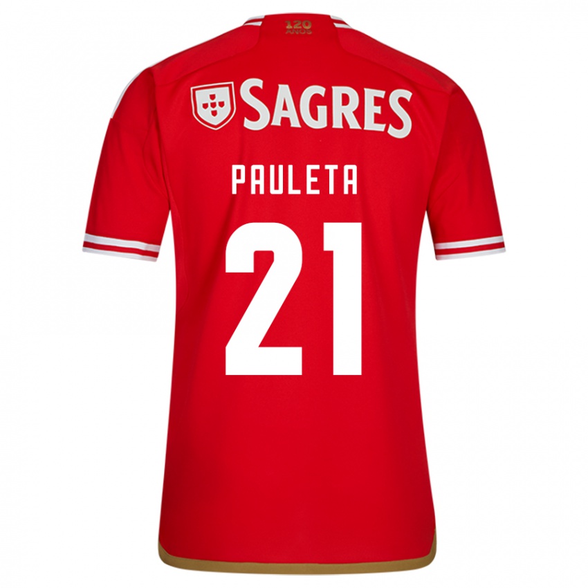Niño Camiseta Pauleta #21 Rojo 1ª Equipación 2023/24 La Camisa