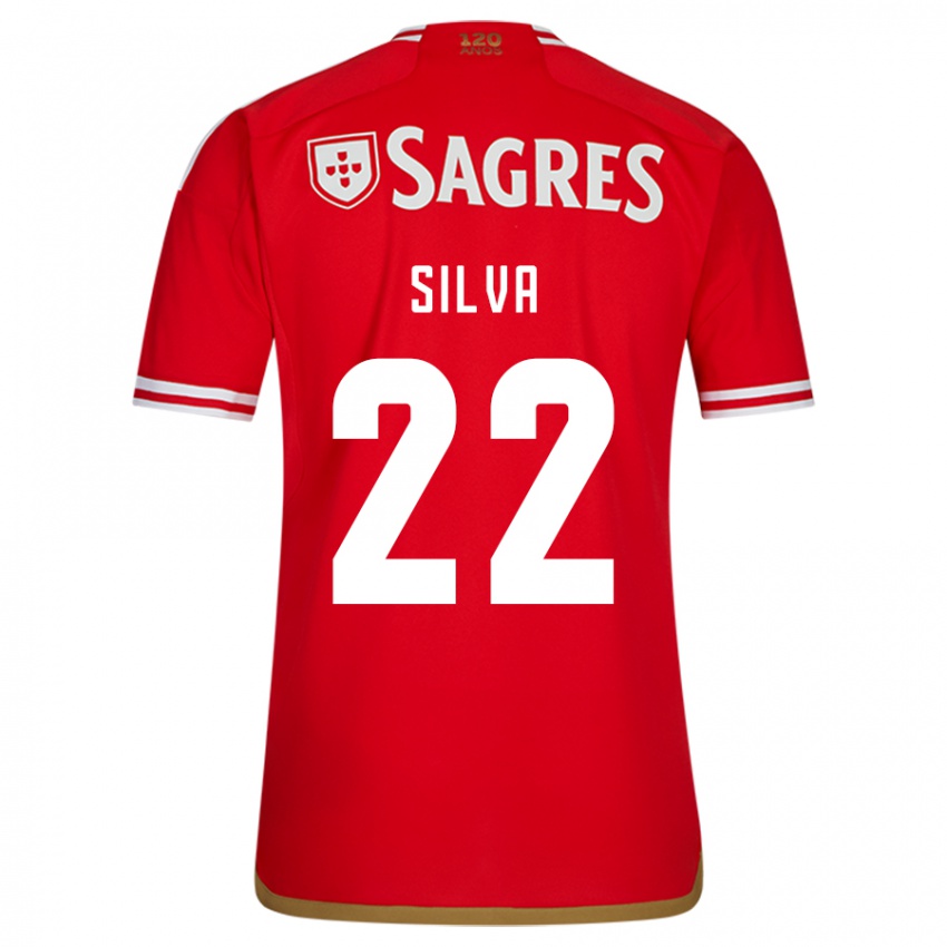 Niño Camiseta Amelia Silva #22 Rojo 1ª Equipación 2023/24 La Camisa