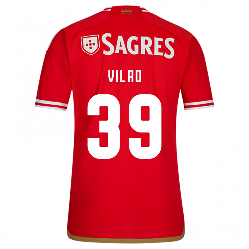 Niño Camiseta Carolina Vilao #39 Rojo 1ª Equipación 2023/24 La Camisa