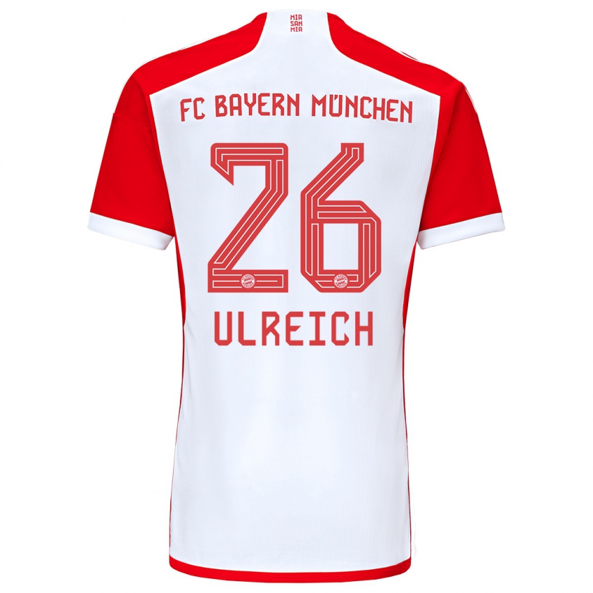 Niño Camiseta Sven Ulreich #26 Rojo Blanco 1ª Equipación 2023/24 La Camisa