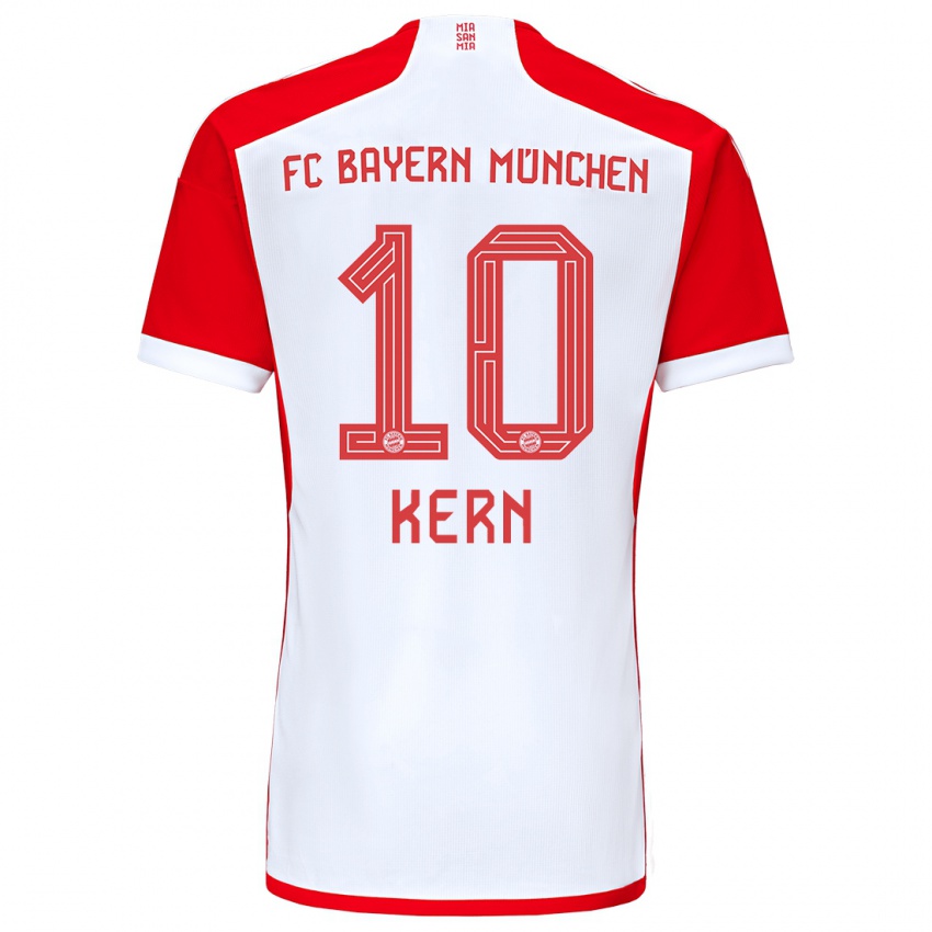 Niño Camiseta Timo Kern #10 Rojo Blanco 1ª Equipación 2023/24 La Camisa
