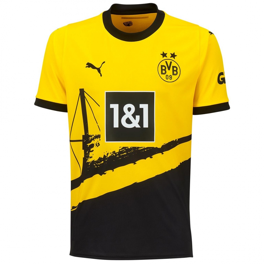 Niño Camiseta Leonardo Posadas #6 Amarillo 1ª Equipación 2023/24 La Camisa