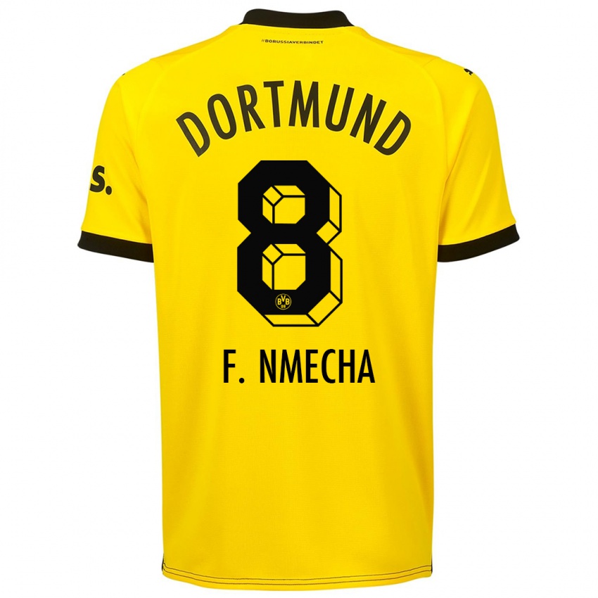 Niño Camiseta Felix Nmecha #8 Amarillo 1ª Equipación 2023/24 La Camisa