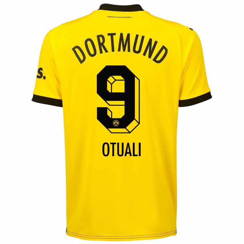 Niño Camiseta Moses Otuali #9 Amarillo 1ª Equipación 2023/24 La Camisa