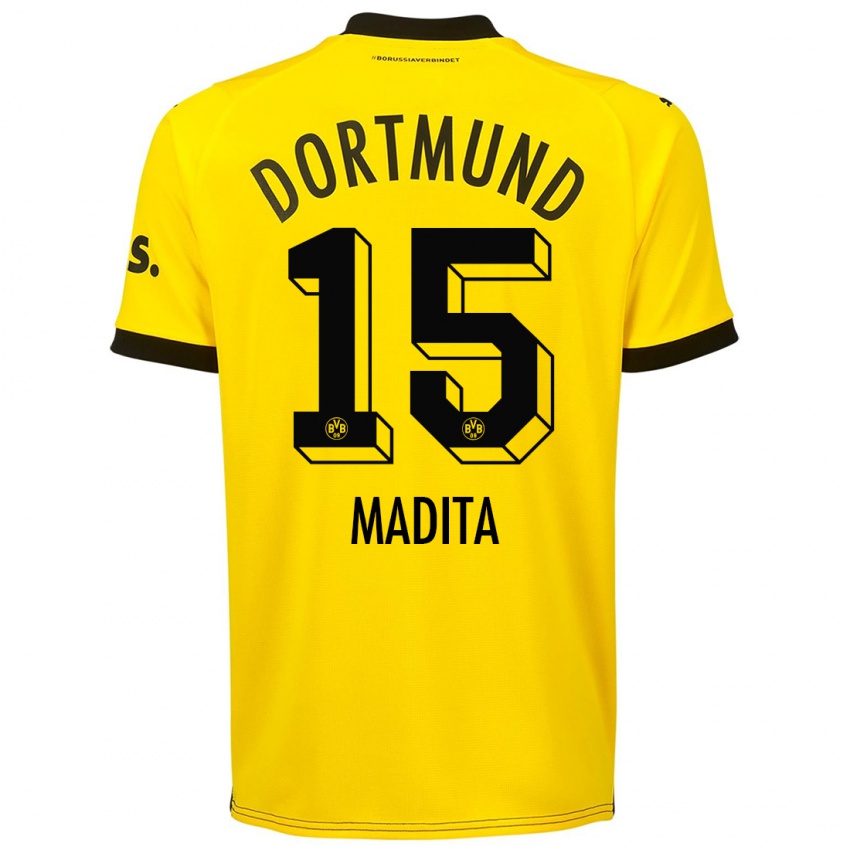 Niño Camiseta Kohorst Madita #15 Amarillo 1ª Equipación 2023/24 La Camisa