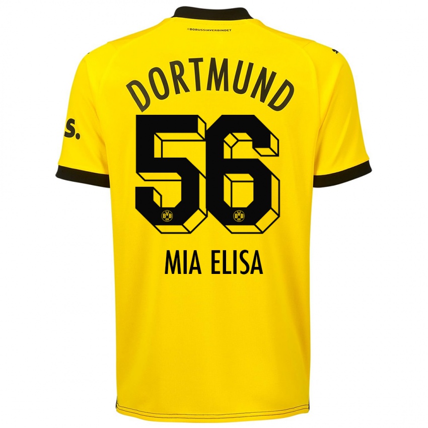 Niño Camiseta Bomnuter Mia Elisa #56 Amarillo 1ª Equipación 2023/24 La Camisa