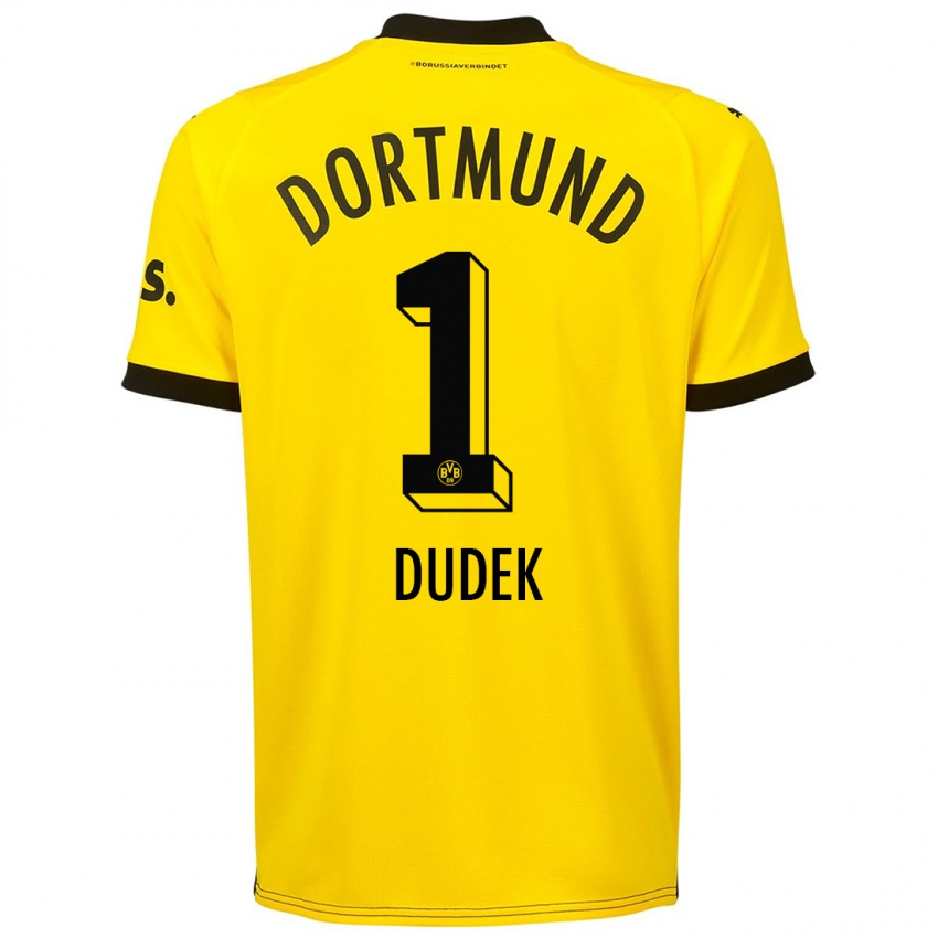 Niño Camiseta Daniel Dudek #1 Amarillo 1ª Equipación 2023/24 La Camisa