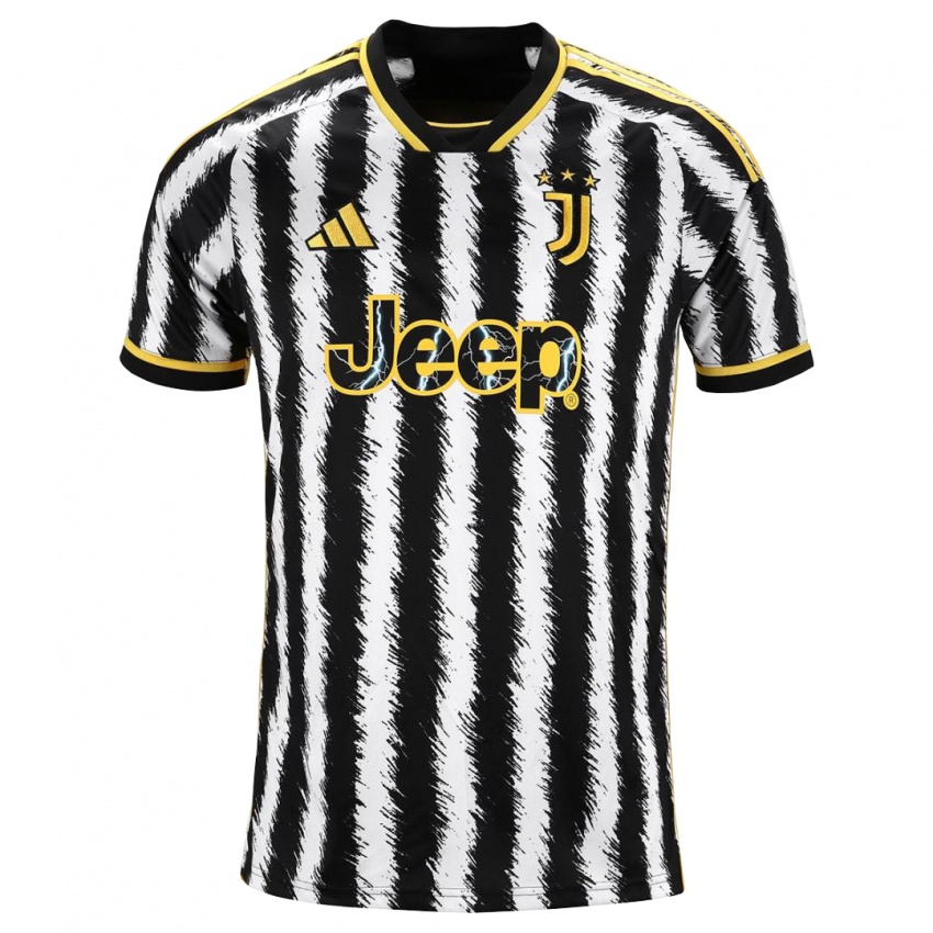 Niño Camiseta Riccardo Stivanello #31 Blanco Negro 1ª Equipación 2023/24 La Camisa