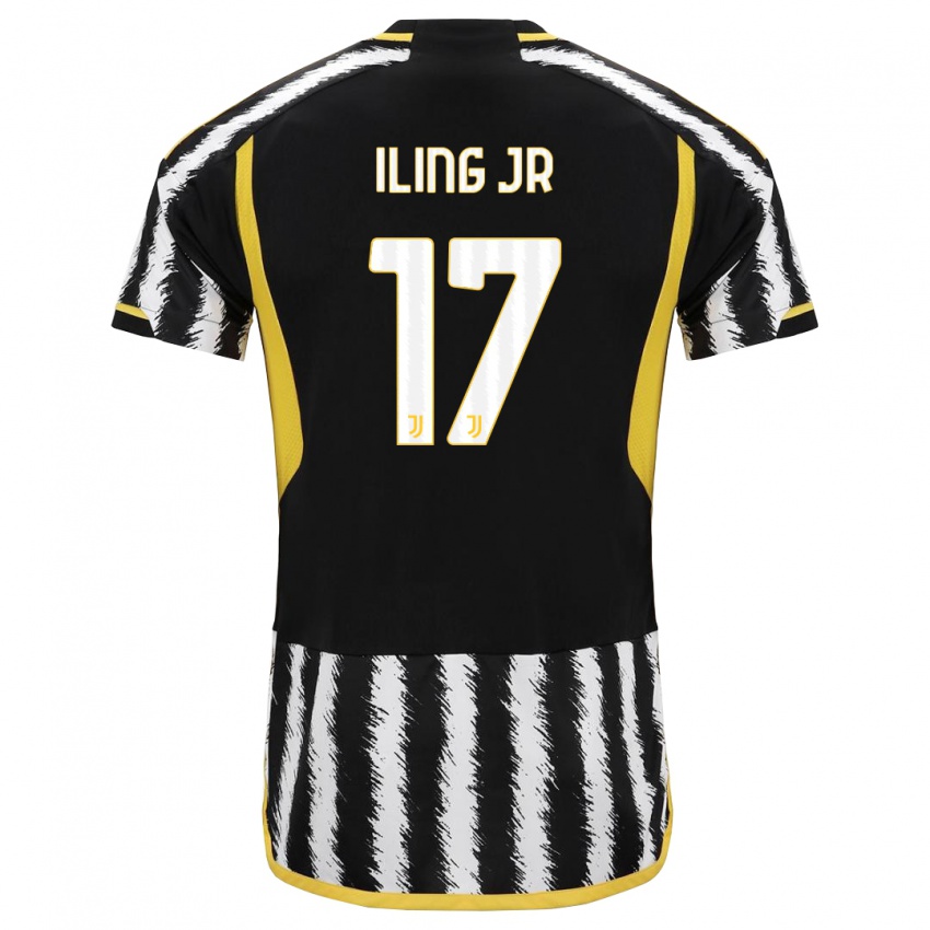 Niño Camiseta Samuel Iling-Junior #17 Blanco Negro 1ª Equipación 2023/24 La Camisa