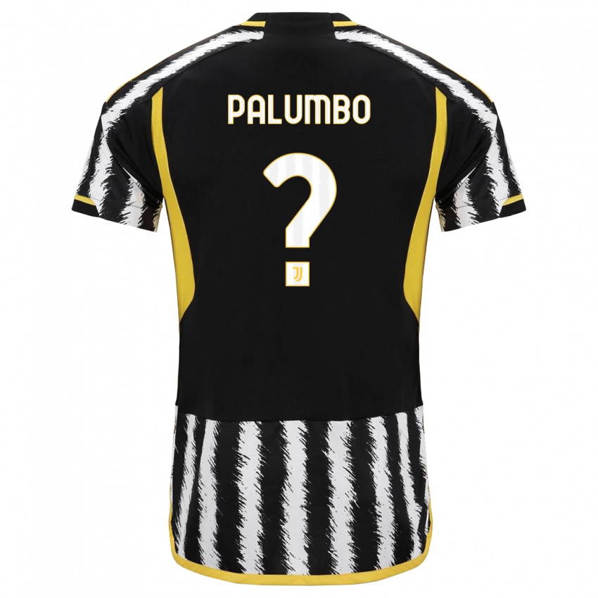 Niño Camiseta Martin Palumbo #0 Blanco Negro 1ª Equipación 2023/24 La Camisa