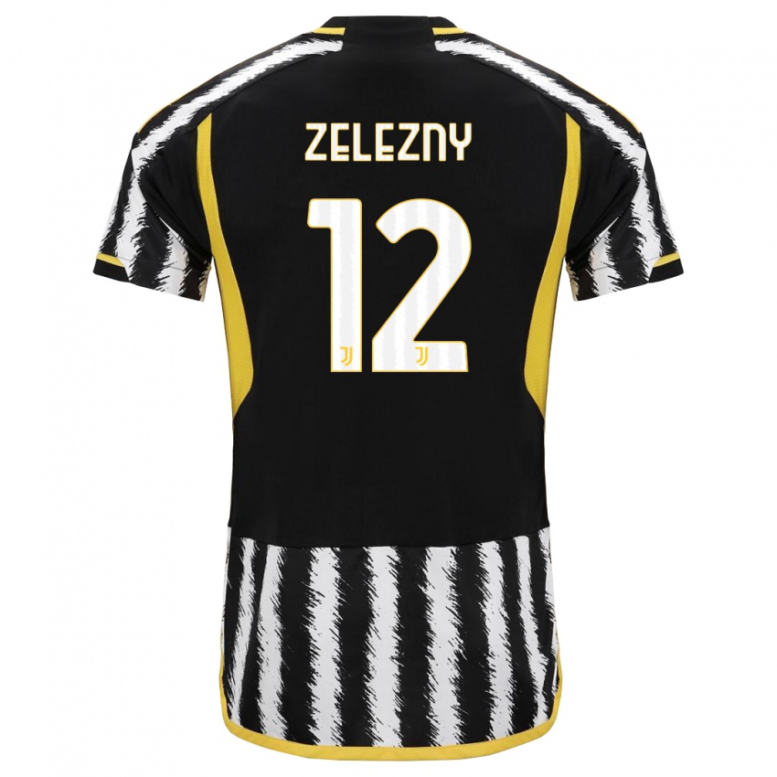 Niño Camiseta Radoslaw Zelezny #12 Blanco Negro 1ª Equipación 2023/24 La Camisa