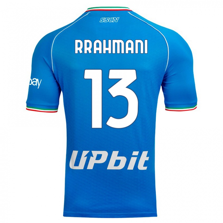 Niño Camiseta Amir Rrahmani #13 Cielo Azul 1ª Equipación 2023/24 La Camisa