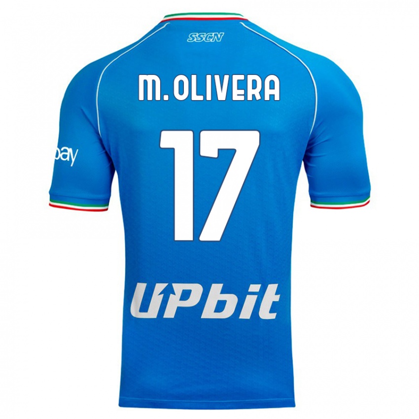 Niño Camiseta Mathias Olivera #17 Cielo Azul 1ª Equipación 2023/24 La Camisa