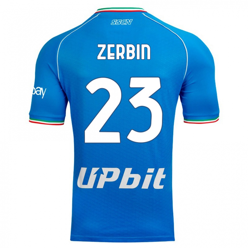 Niño Camiseta Alessio Zerbin #23 Cielo Azul 1ª Equipación 2023/24 La Camisa