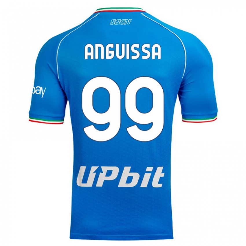 Niño Camiseta Andre Zambo Anguissa #99 Cielo Azul 1ª Equipación 2023/24 La Camisa