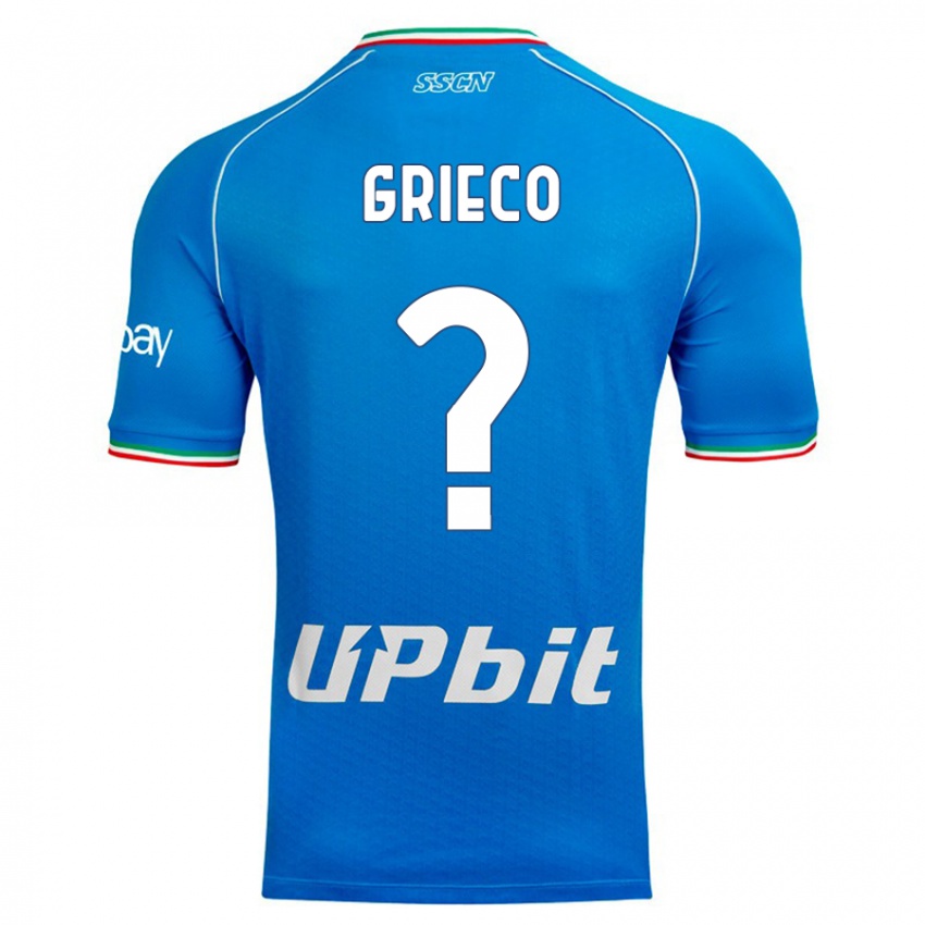 Niño Camiseta Alessandro Grieco #0 Cielo Azul 1ª Equipación 2023/24 La Camisa