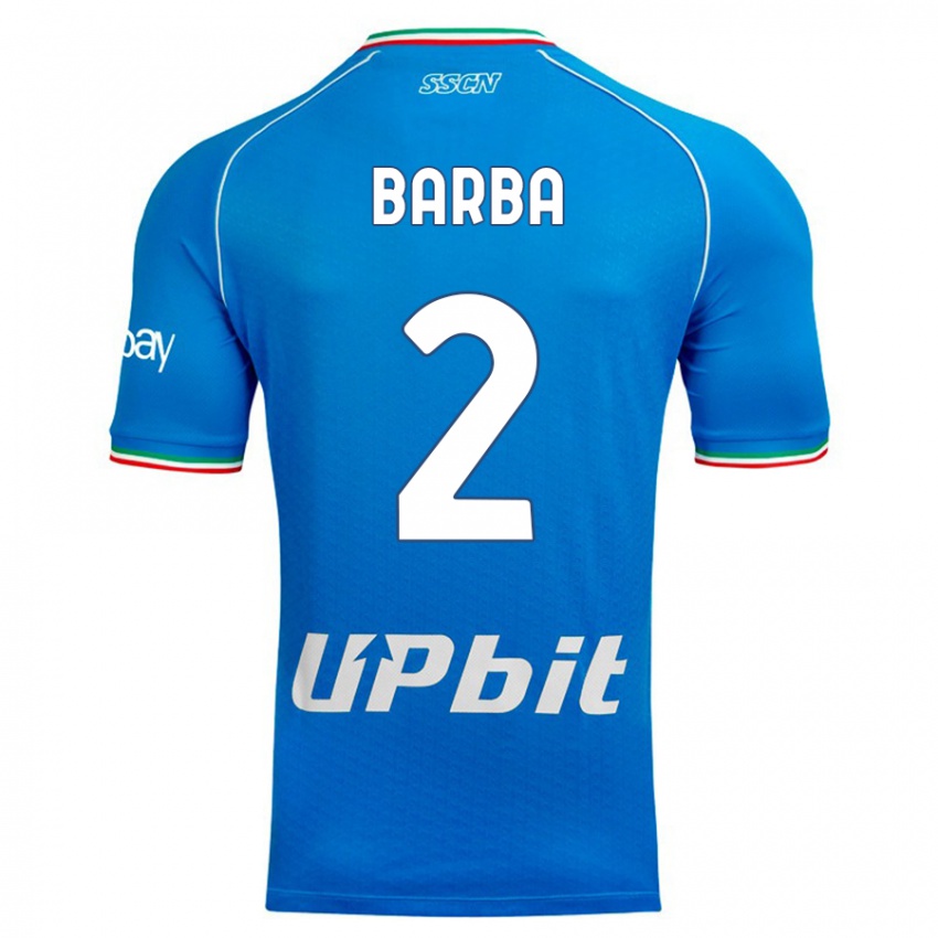 Niño Camiseta Benedetto Barba #2 Cielo Azul 1ª Equipación 2023/24 La Camisa