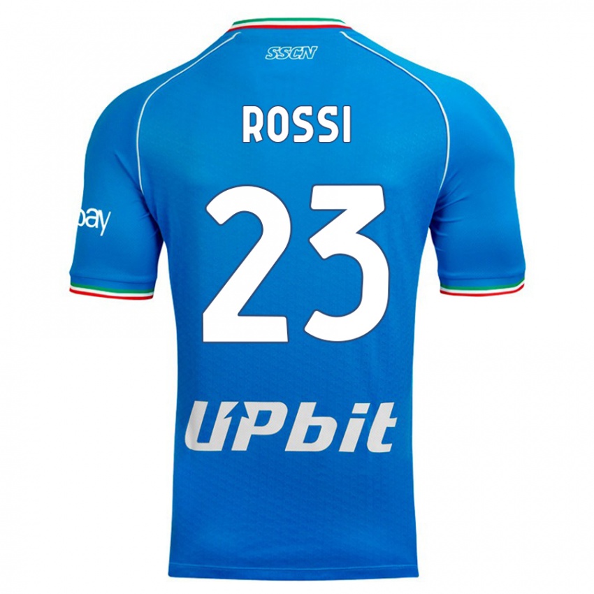 Niño Camiseta Leonardo Rossi #23 Cielo Azul 1ª Equipación 2023/24 La Camisa
