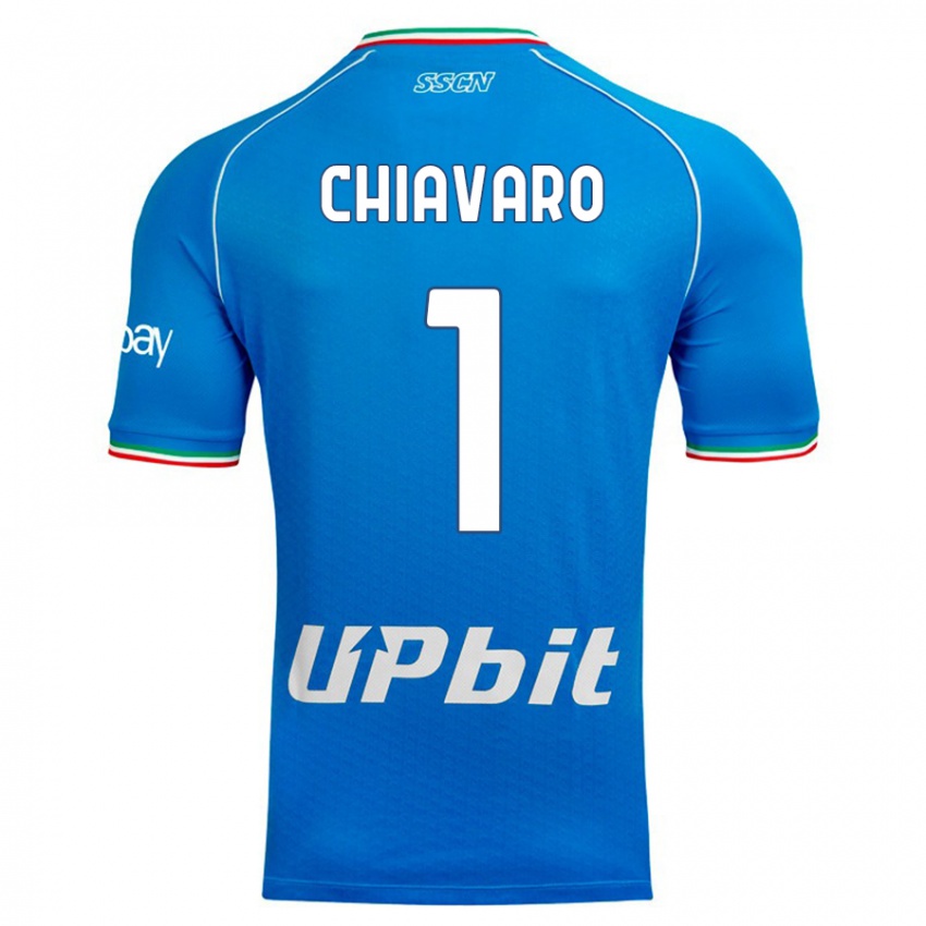 Niño Camiseta Kelly Chiavaro #1 Cielo Azul 1ª Equipación 2023/24 La Camisa