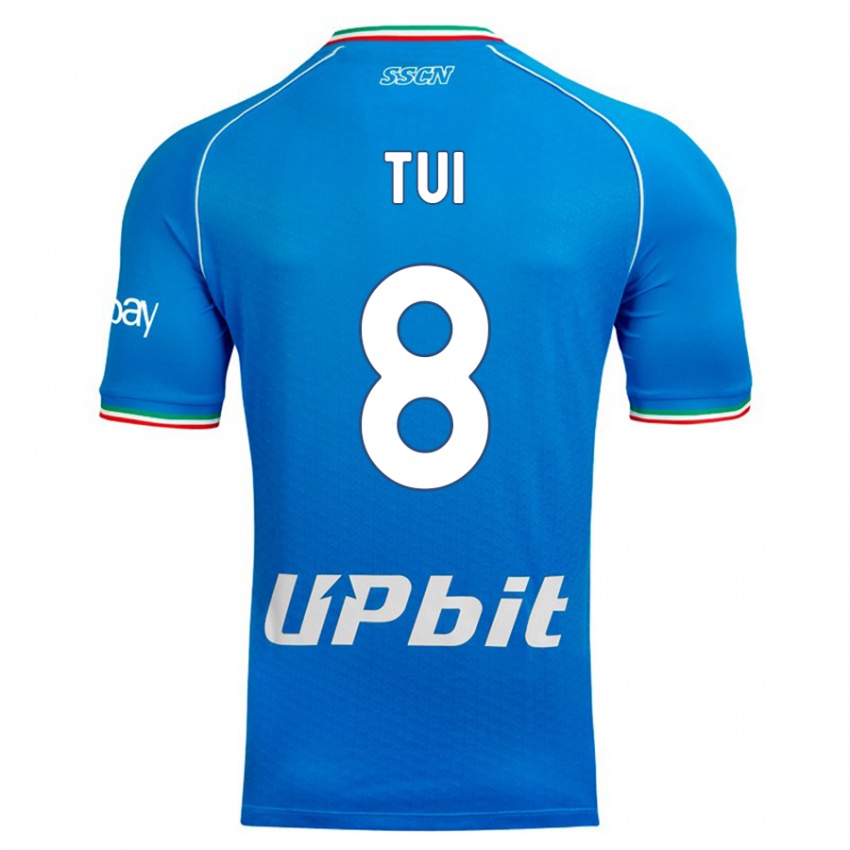 Niño Camiseta Sara Tui #8 Cielo Azul 1ª Equipación 2023/24 La Camisa