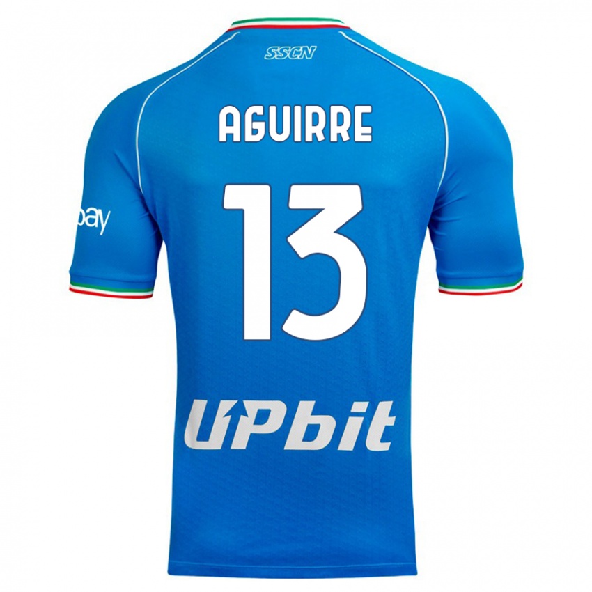 Niño Camiseta Yolanda Aguirre #13 Cielo Azul 1ª Equipación 2023/24 La Camisa