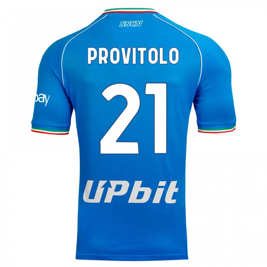 Niño Camiseta Vincenzo Provitolo #21 Cielo Azul 1ª Equipación 2023/24 La Camisa