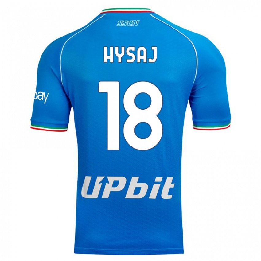 Niño Camiseta Daniel Hysaj #18 Cielo Azul 1ª Equipación 2023/24 La Camisa