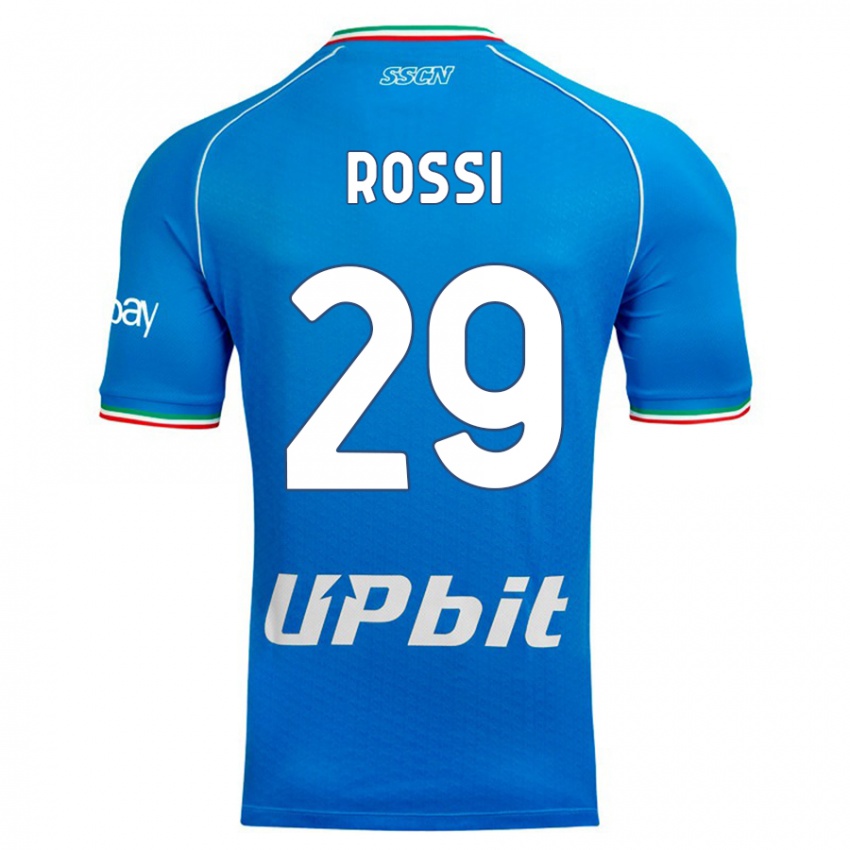 Niño Camiseta Francesco Rossi #29 Cielo Azul 1ª Equipación 2023/24 La Camisa