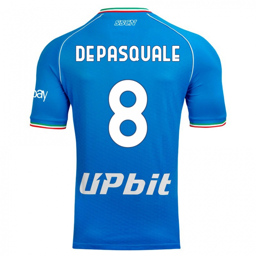 Niño Camiseta Dylan De Pasquale #8 Cielo Azul 1ª Equipación 2023/24 La Camisa