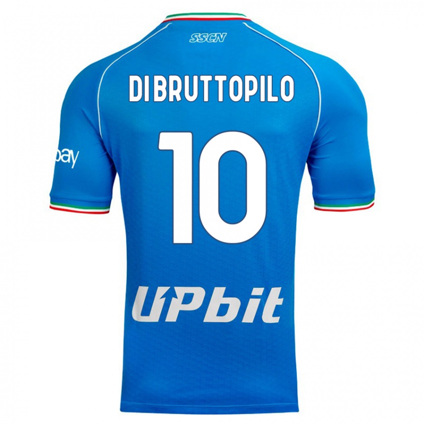 Niño Camiseta Giuseppe Ambrosino Di Bruttopilo #10 Cielo Azul 1ª Equipación 2023/24 La Camisa