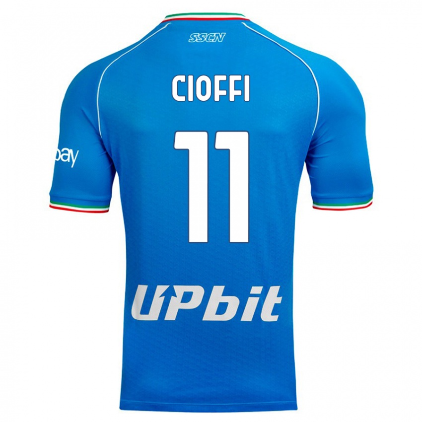 Niño Camiseta Antonio Cioffi #11 Cielo Azul 1ª Equipación 2023/24 La Camisa