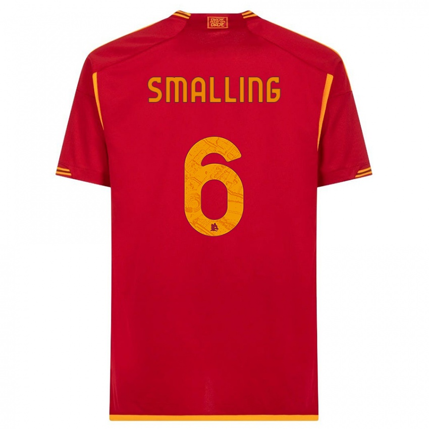 Niño Camiseta Chris Smalling #6 Rojo 1ª Equipación 2023/24 La Camisa