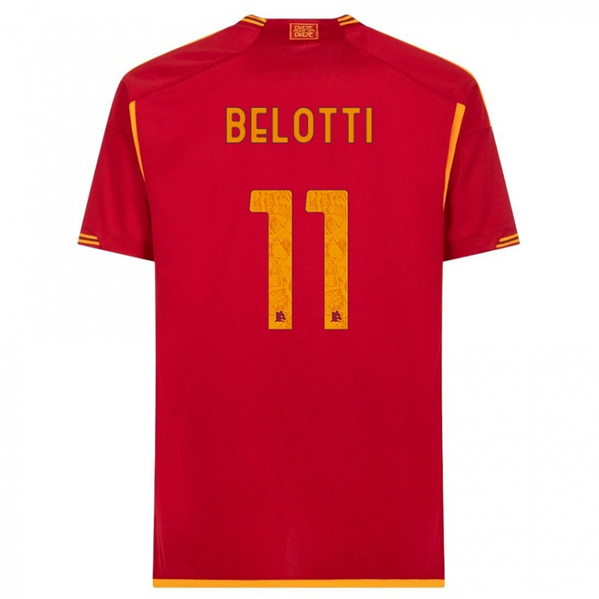 Niño Camiseta Andrea Belotti #11 Rojo 1ª Equipación 2023/24 La Camisa