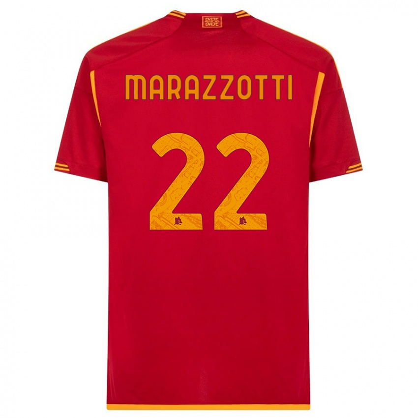 Niño Camiseta Fabrizio Marazzotti #22 Rojo 1ª Equipación 2023/24 La Camisa