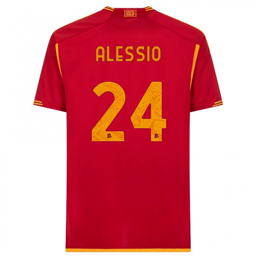 Niño Camiseta Filippo Alessio #24 Rojo 1ª Equipación 2023/24 La Camisa