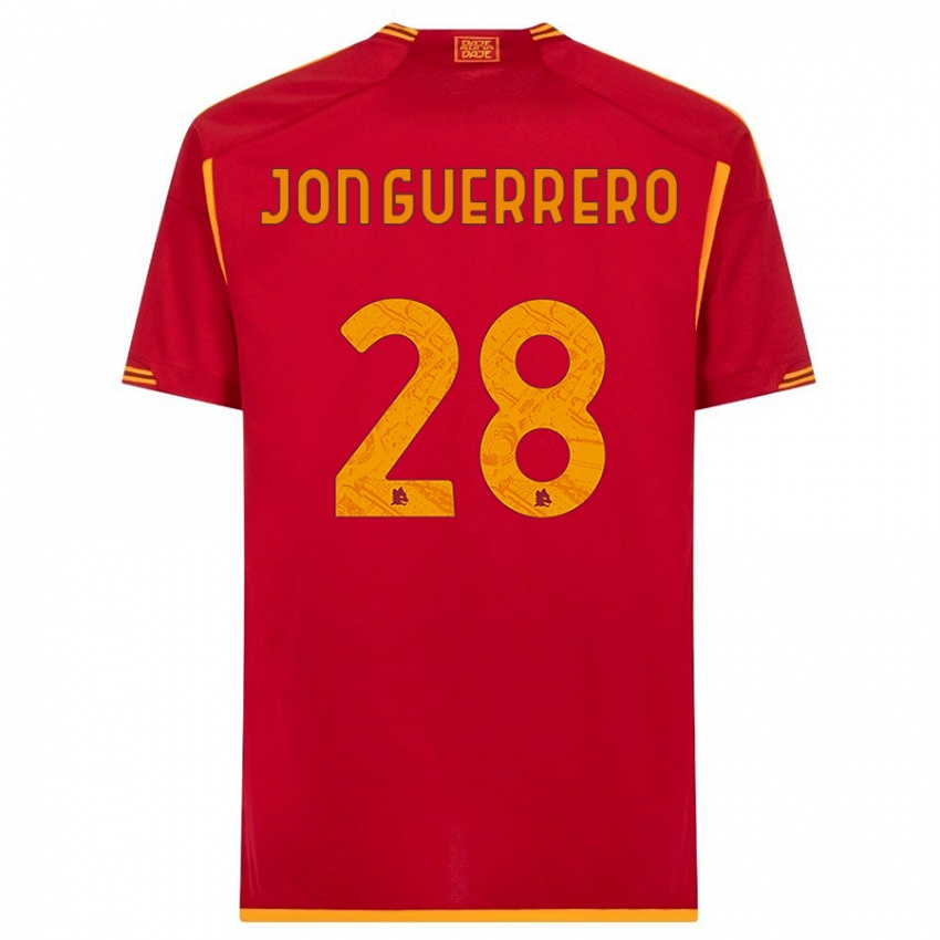 Niño Camiseta Julen Jon Guerrero #28 Rojo 1ª Equipación 2023/24 La Camisa
