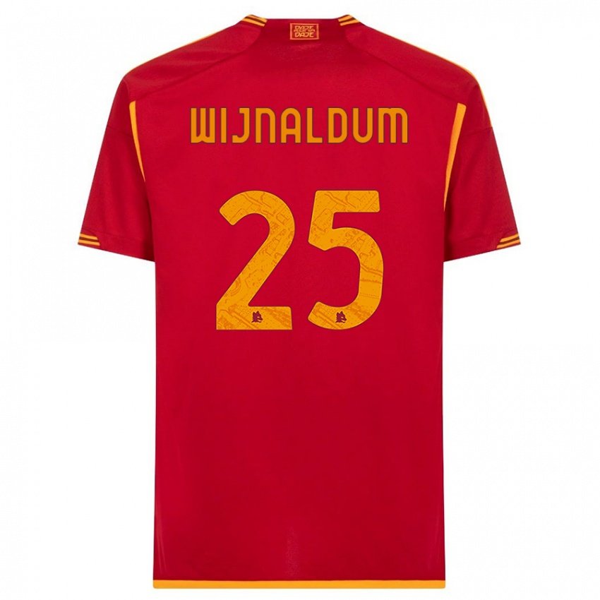 Niño Camiseta Georginio Wijnaldum #25 Rojo 1ª Equipación 2023/24 La Camisa