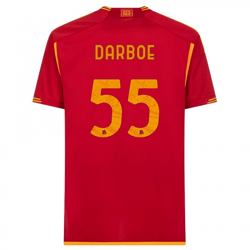 Niño Camiseta Ebrima Darboe #55 Rojo 1ª Equipación 2023/24 La Camisa
