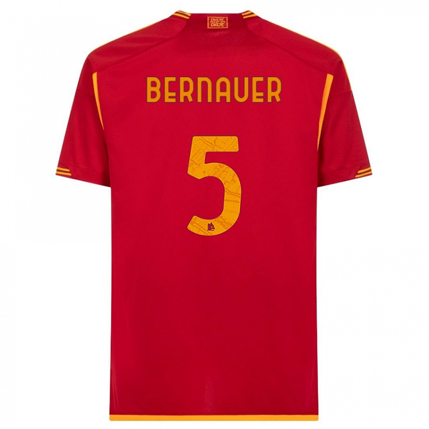 Niño Camiseta Vanessa Bernauer #5 Rojo 1ª Equipación 2023/24 La Camisa