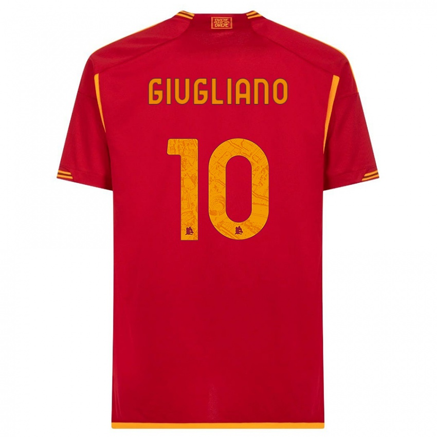 Niño Camiseta Manuela Giugliano #10 Rojo 1ª Equipación 2023/24 La Camisa