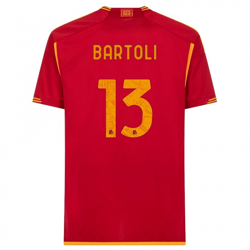 Niño Camiseta Elisa Bartoli #13 Rojo 1ª Equipación 2023/24 La Camisa