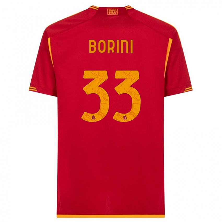 Niño Camiseta Joyce Borini #33 Rojo 1ª Equipación 2023/24 La Camisa