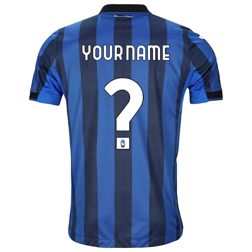 Niño Camiseta Su Nombre #0 Azul Negro 1ª Equipación 2023/24 La Camisa