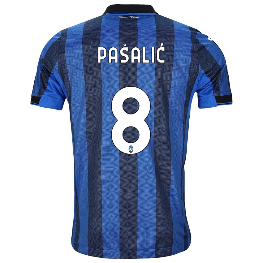 Niño Camiseta Mario Pasalic #8 Azul Negro 1ª Equipación 2023/24 La Camisa