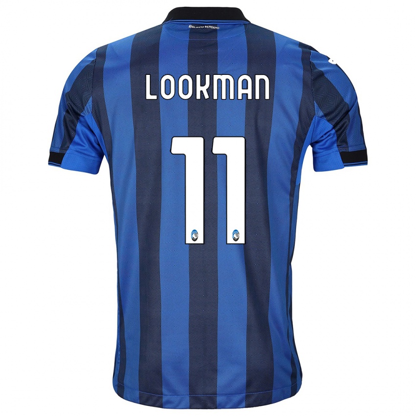 Niño Camiseta Ademola Lookman #11 Azul Negro 1ª Equipación 2023/24 La Camisa