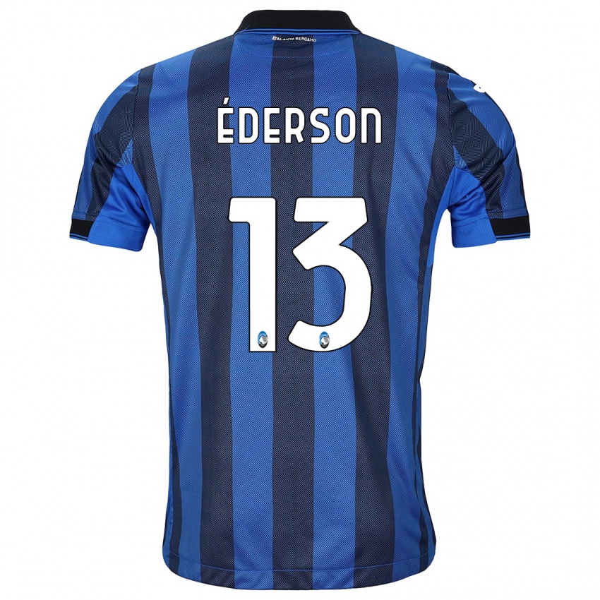 Niño Camiseta Ederson #13 Azul Negro 1ª Equipación 2023/24 La Camisa