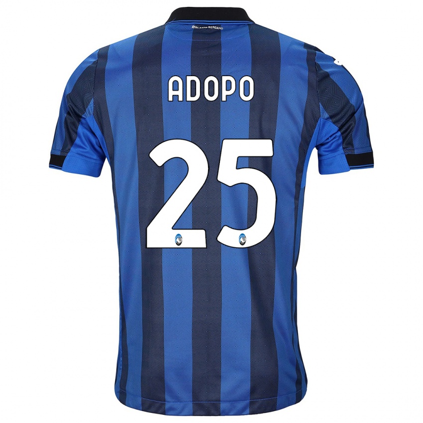 Niño Camiseta Michel Adopo #25 Azul Negro 1ª Equipación 2023/24 La Camisa
