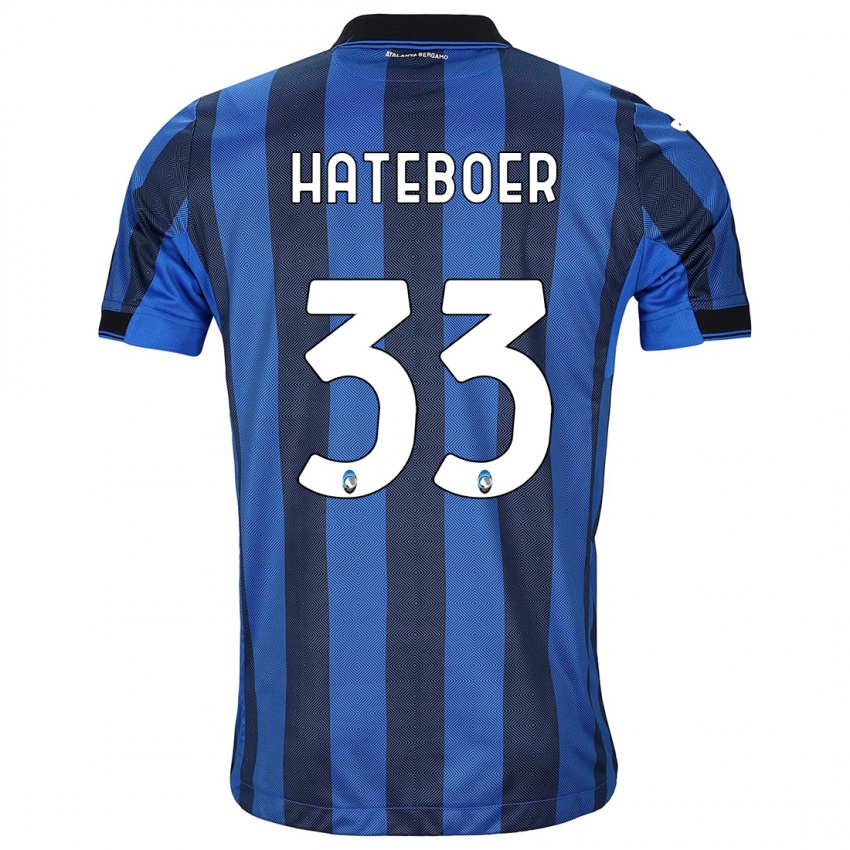 Niño Camiseta Hans Hateboer #33 Azul Negro 1ª Equipación 2023/24 La Camisa