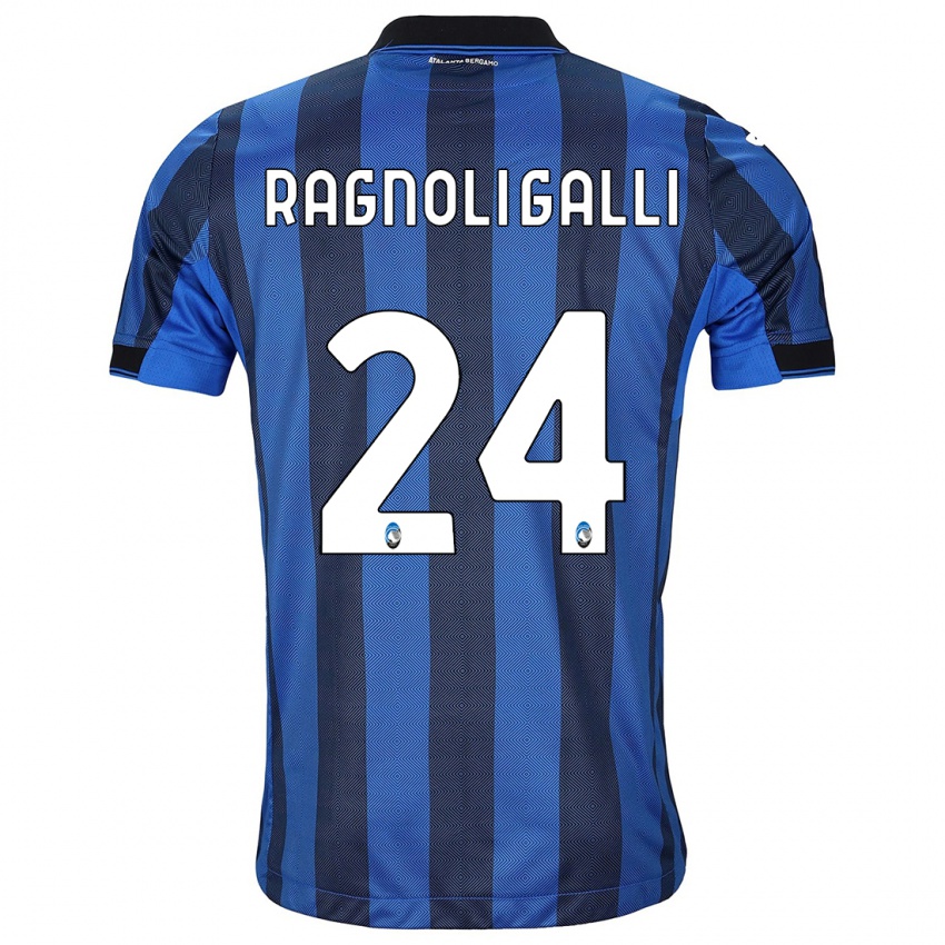 Niño Camiseta Federico Ragnoli Galli #24 Azul Negro 1ª Equipación 2023/24 La Camisa