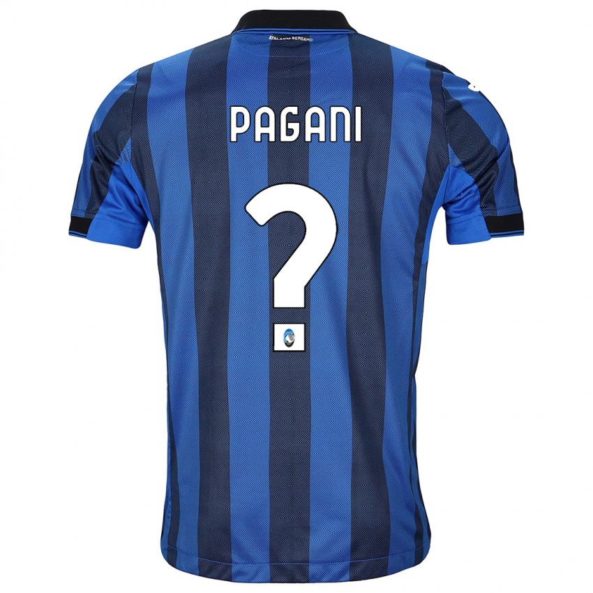 Niño Camiseta Federico Pagani #0 Azul Negro 1ª Equipación 2023/24 La Camisa